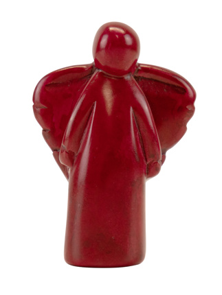 Preview: Speckstein Engel rot NEU Handschmeichler