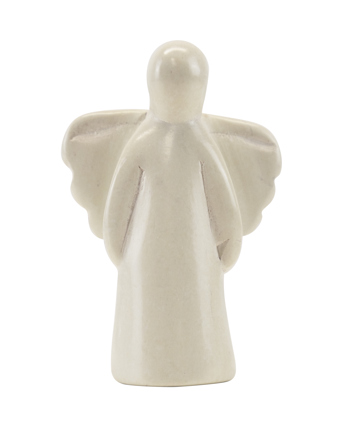 Preview: Speckstein Engel weiß NEU Handschmeichler