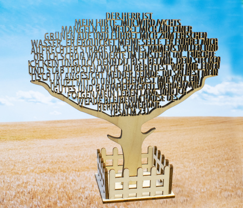 Preview: Text-Baum Psalm 23