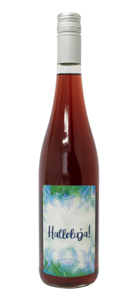 Traubensaft rot Bio mit Etikett "Halleluja" (8,27 EUR/Liter)