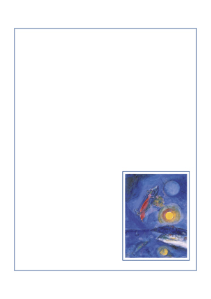 Preview: Trauschein Chagall, Liebespaar (10 St.) Motiv "Liebespaar in der Barke"