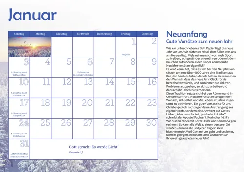 Viele Farben hat das Jahr 2027