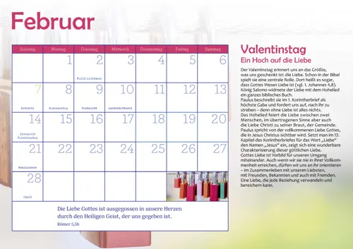 Viele Farben hat das Jahr 2027