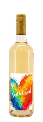 Weißwein mit Etikett Halleluja NEU (10,53 EUR/Liter)