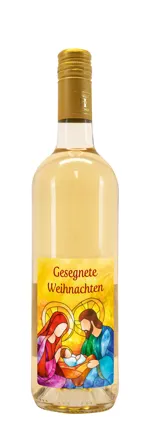 Weißwein mit Etikett Krippe (10,53 EUR/Liter), Gr. Burg