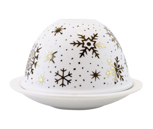 Preview: Windlicht Schneeflocke