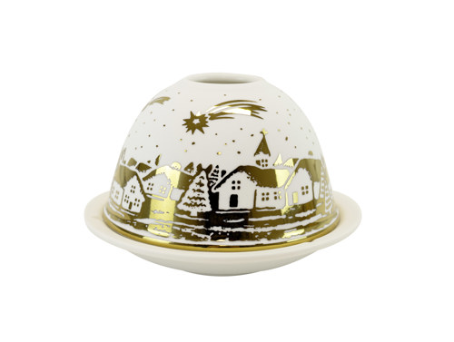 Preview: Windlicht Winterdorf