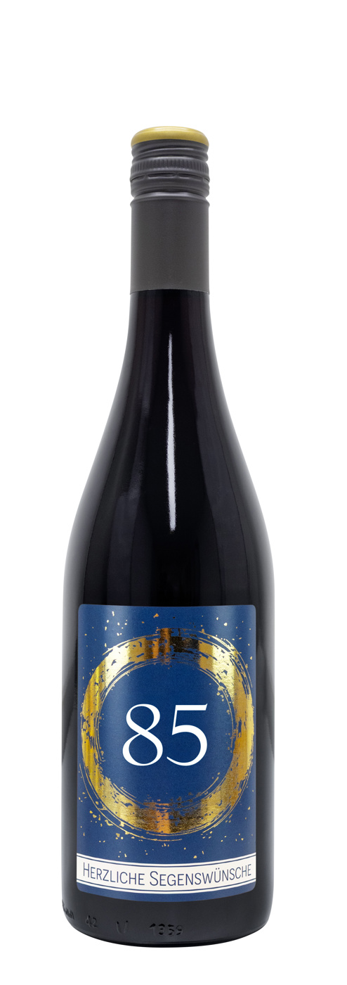 Rotwein mit Etikett 85. Geburtstag - günstig kaufen im Shop