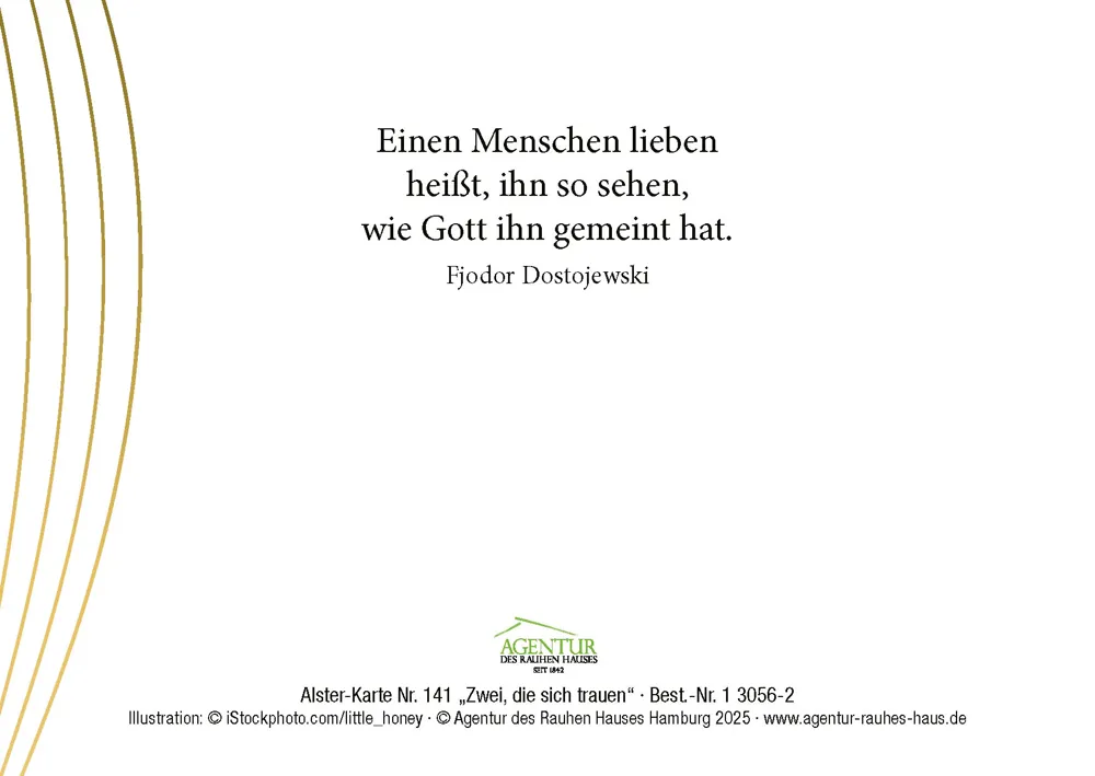 Alster-Karte Nr. 141: Zwei, die sich trauen