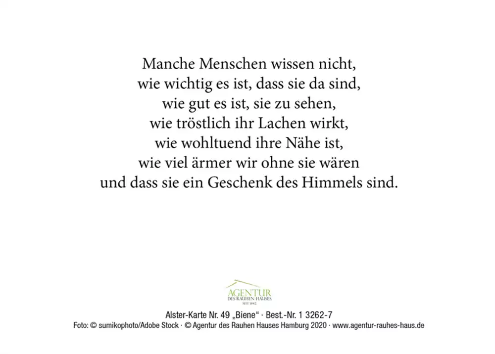 Alster-Karte Nr. 49: Biene