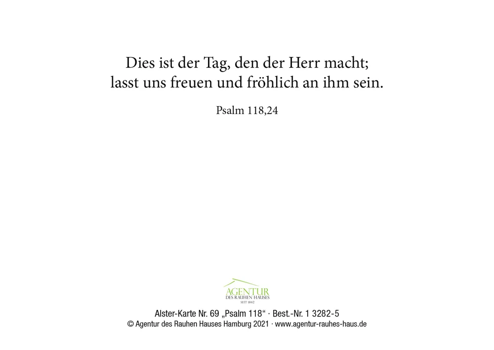 Alster-Karte Nr. 69: Psalm 118