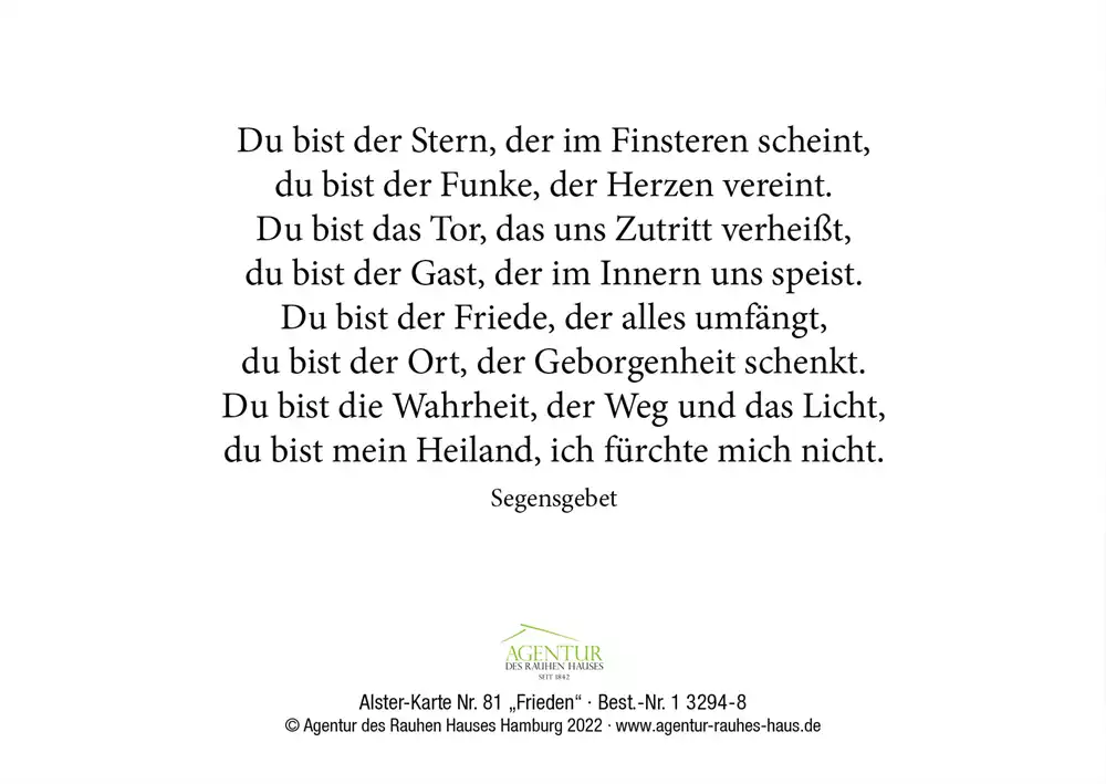 Alster-Karte Nr. 81: Frieden