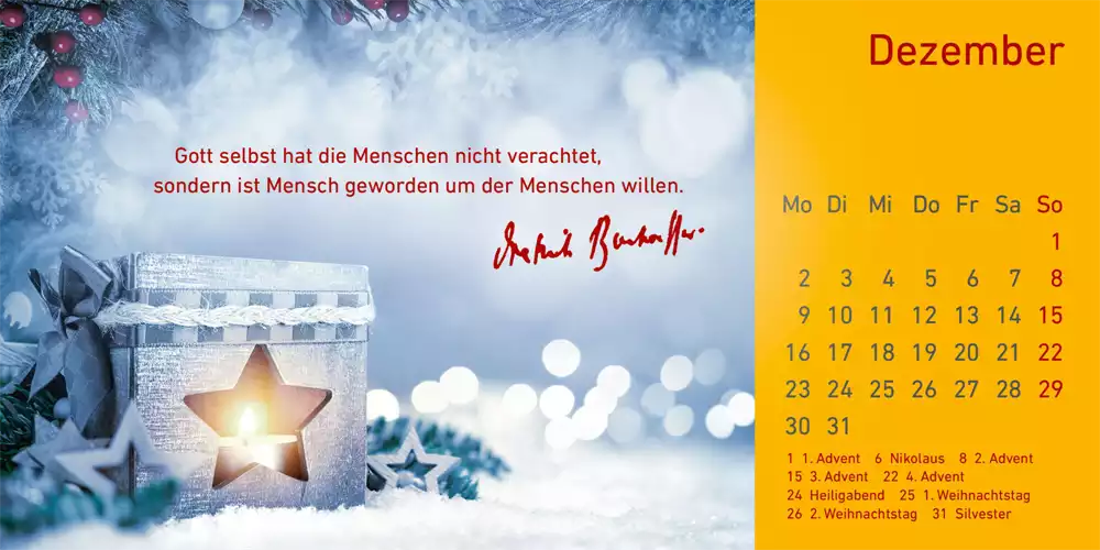 Dietrich Bonhoeffer Jahres-Geleit 2024 Dietrich Bonhoeffer Jahres-Geleit 2024