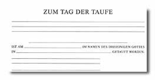 Dok Taufe Erwachsene (6 St.) Dok Taufe Erwachsene (6 St.)