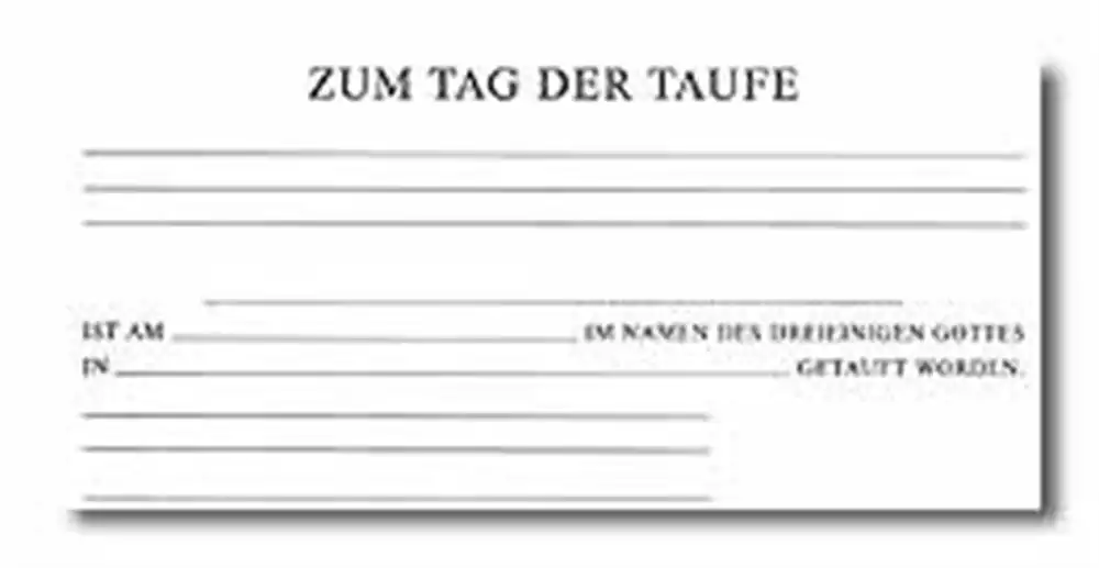 Dok Taufe Erwachsene (6 St.) Dok Taufe Erwachsene (6 St.)