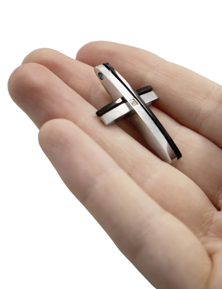 Edelstahlkreuz 1000 - zweifarbig