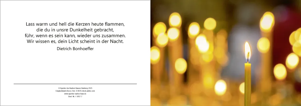Ewigkeitskarte Kerze (10 St.)
