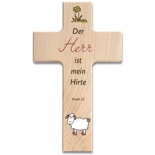 Holzkreuz "Psalm 23"