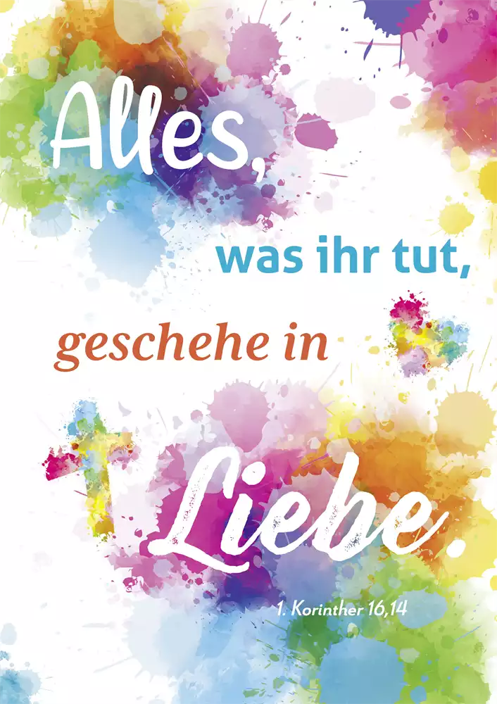 JL 2024 Kunst Poster 40x66cm Motiv: Kreuz & Herz JL 2024 Kunst Poster 40x66cm Motiv: Kreuz & Herz