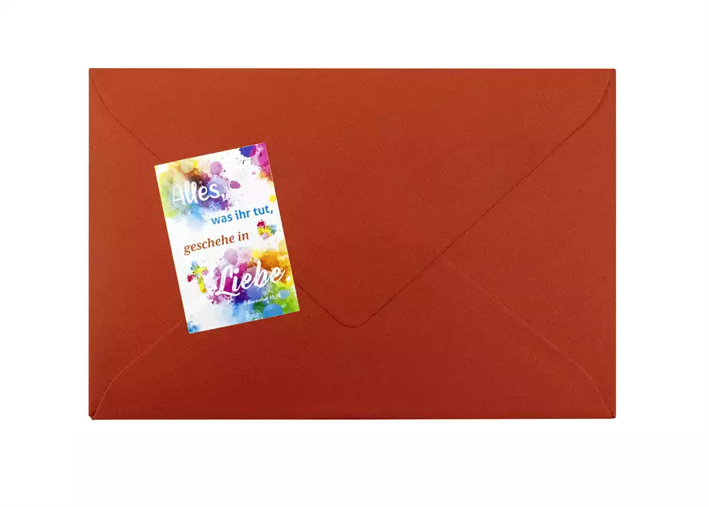 JL 2024 Stickerbogen (DIN A5) Motiv: Kreuz & Herz