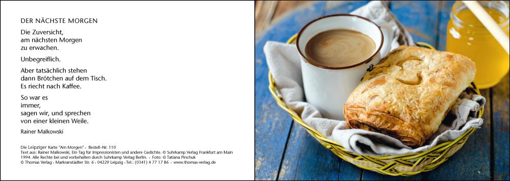 Karte Am Morgen (110) Karte Am Morgen (110)