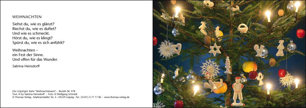 Karte Weihnachtsbaum (978) Karte Weihnachtsbaum (978)