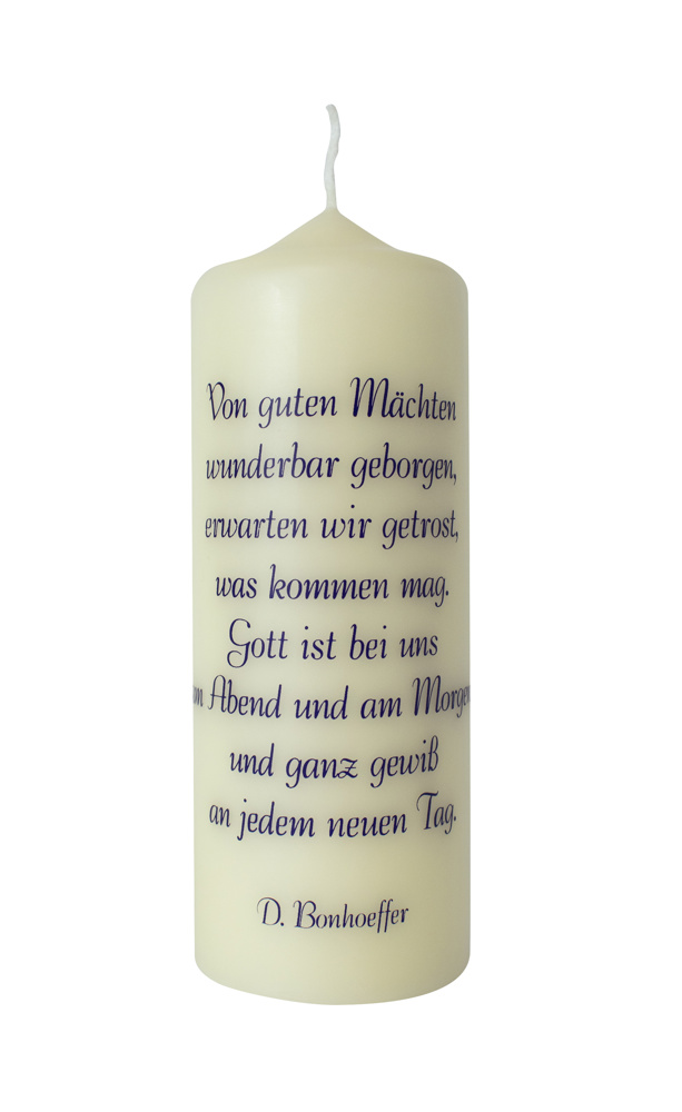 Kerze "Von guten Mächten" (6 St.) Kerze "Von guten Mächten" (6 St.)