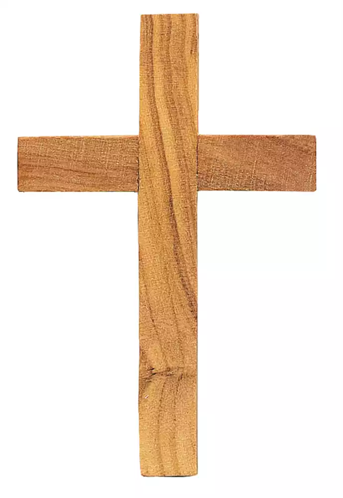 Kreuz aus Olivenholz ohne Lederband