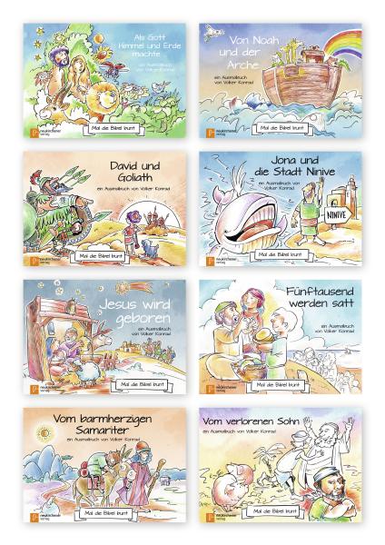 Mal die Bibel bunt 8er-Pack Mal die Bibel bunt 8er-Pack