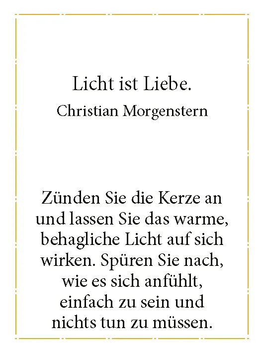 Minikerze Kleine Auszeit
