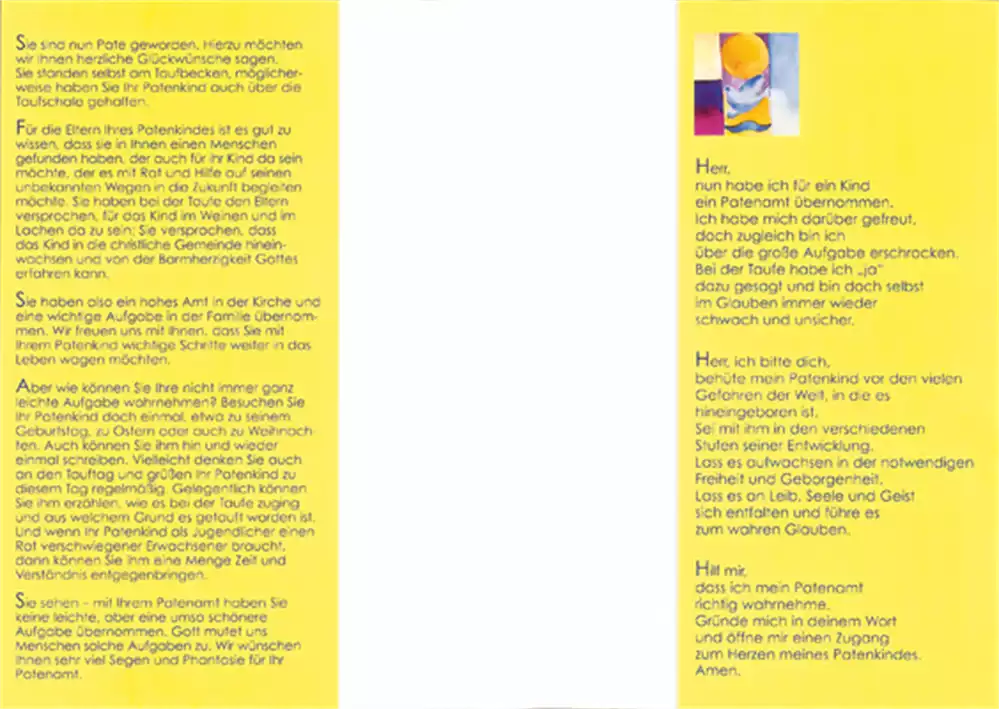 PC-Karte Patenbrief Motiv Krug (10 St.)