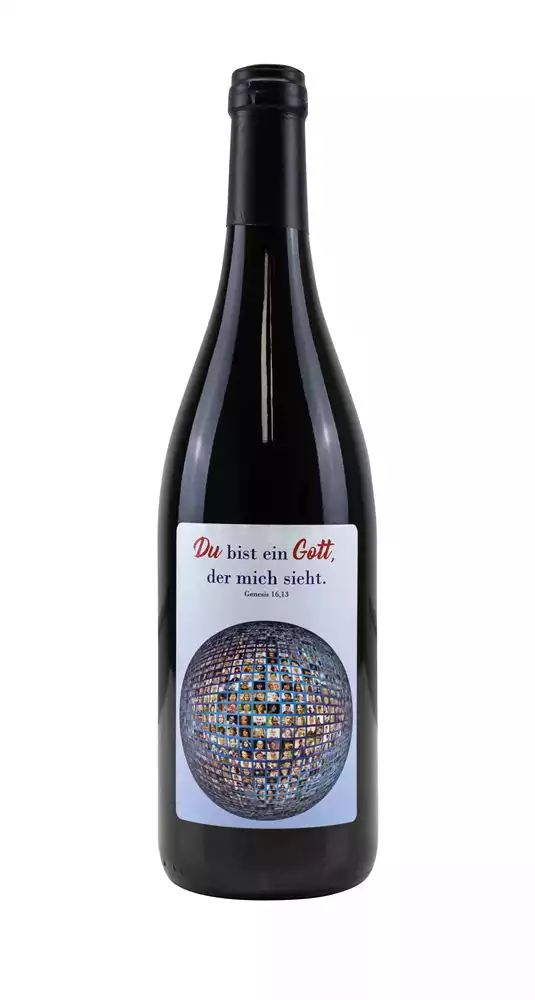 Rotwein mit Etikett Jahreslosung 2023 (10,00 EUR/Liter) Rotwein mit Etikett Jahreslosung 2023 (10,00 EUR/Liter)