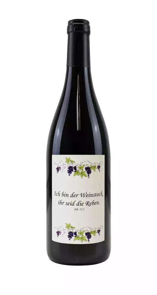 Rotwein mit Etikett Weinstock (10,00 EUR/Liter) Rotwein mit Etikett Weinstock (10,00 EUR/Liter)