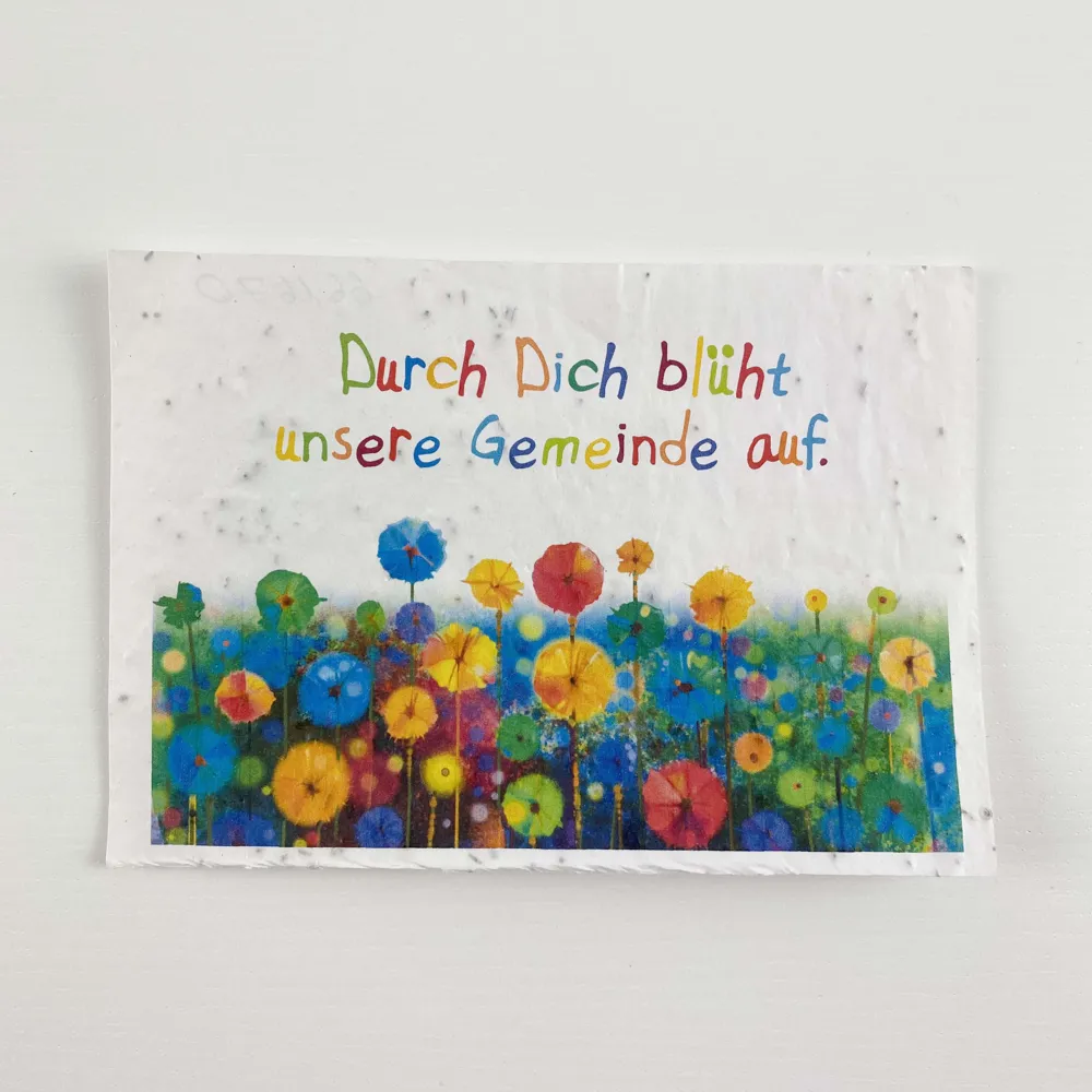 Samenpapier - Motiv: Blumenpracht