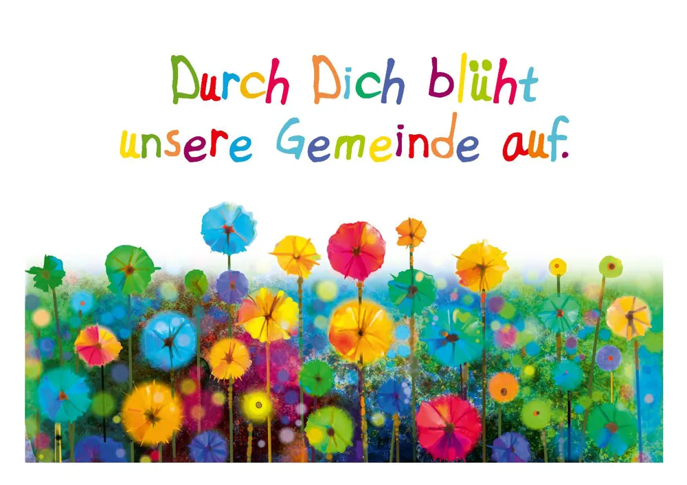 Samenpapier - Motiv: Blumenpracht