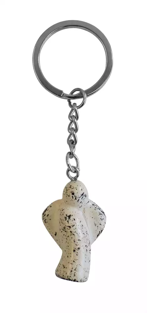 Schlüsselanhänger Engel aus Speckstein natur Schlüsselanhänger Engel aus Speckstein natur