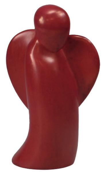 Schutzengel aus Speckstein (rot) Schutzengel aus Speckstein (rot)