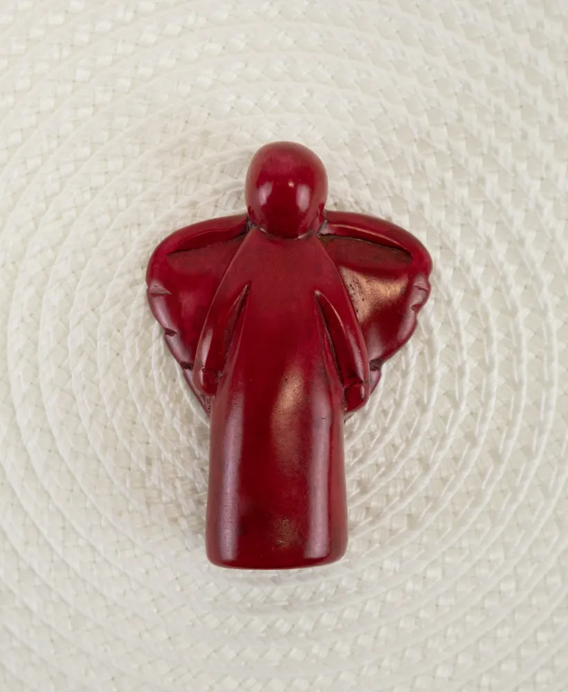Speckstein "Engel" rot NEU Handschmeichler