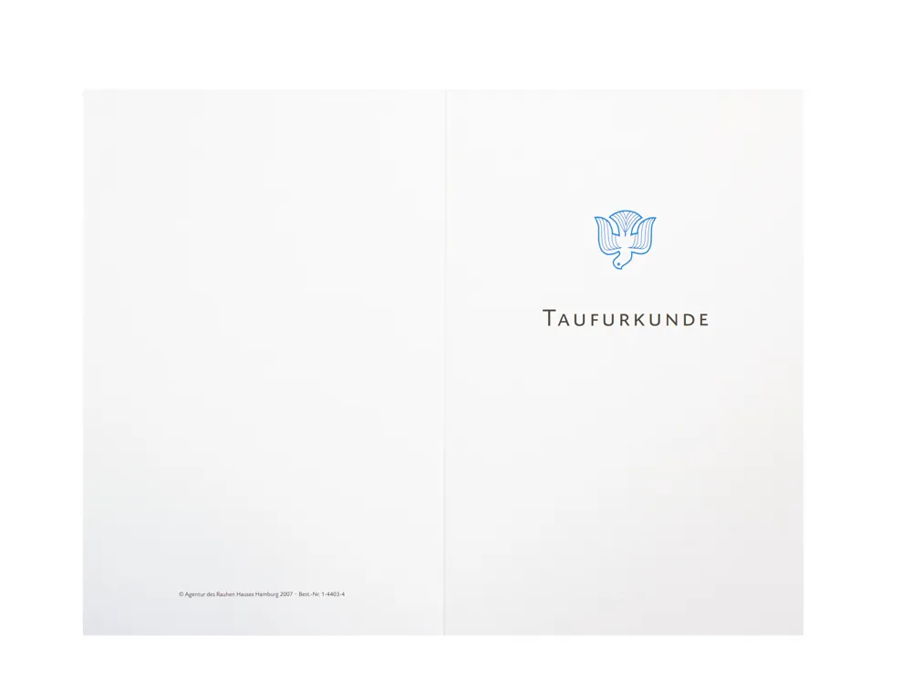 Taufurkunde Hochformat (10 St.)