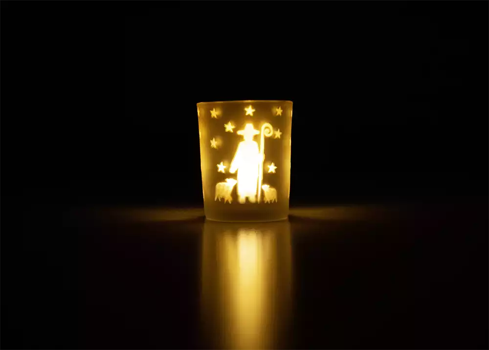 Teelicht-Glas "Hirte"