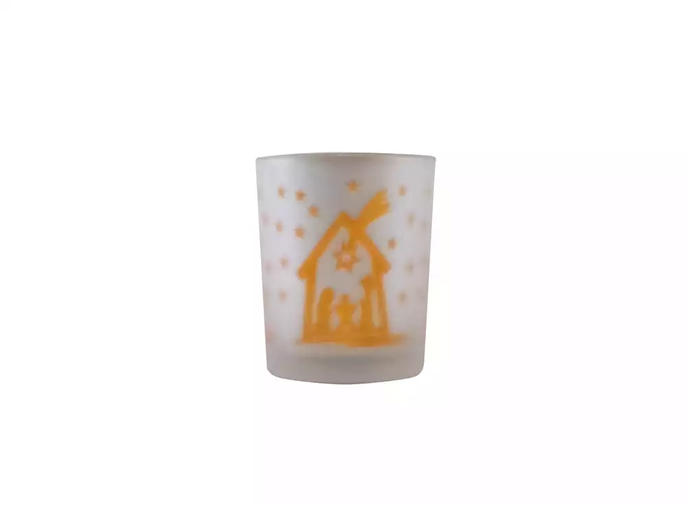 Teelicht-Glas "Krippe"