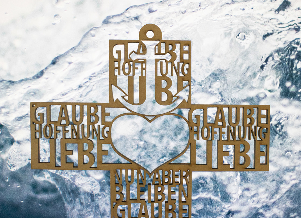 TextKreuz Glaube, Hoffnung, Liebe günstig kaufen im Shop