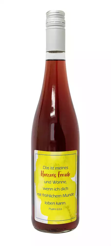 Traubensaft rot Bio mit Etikett "Freude" (7,73 EUR/Liter) Traubensaft rot Bio mit Etikett "Freude" (7,73 EUR/Liter)