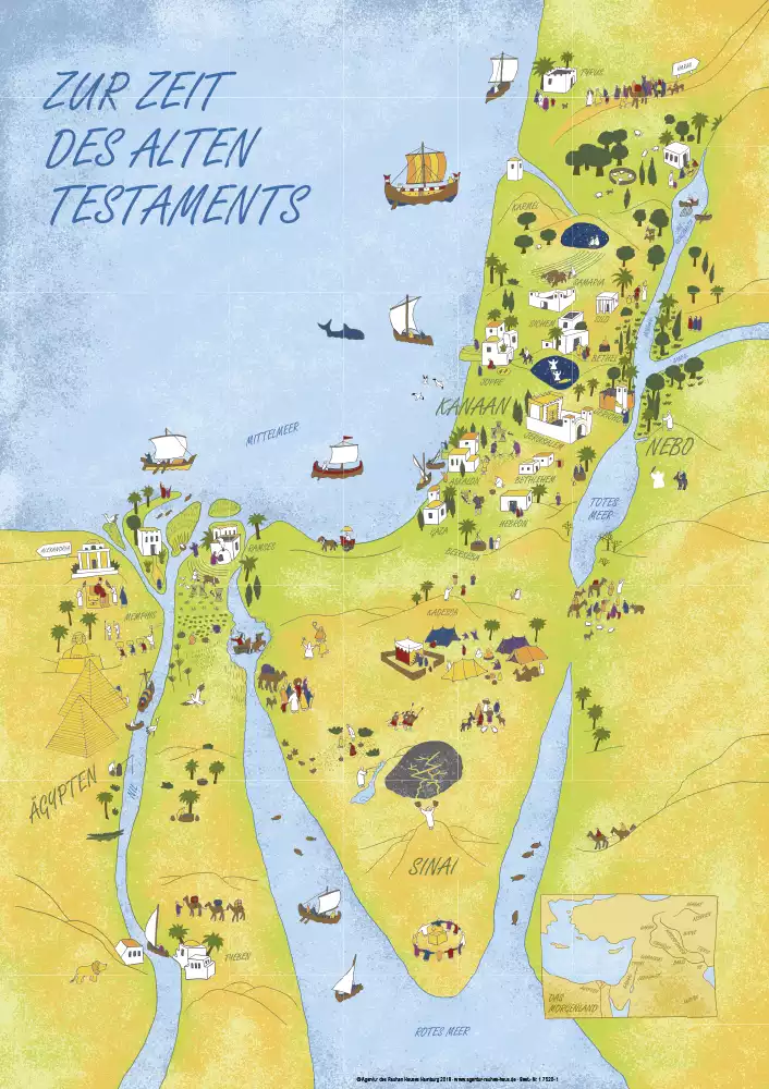 Landkarte israel altes testament