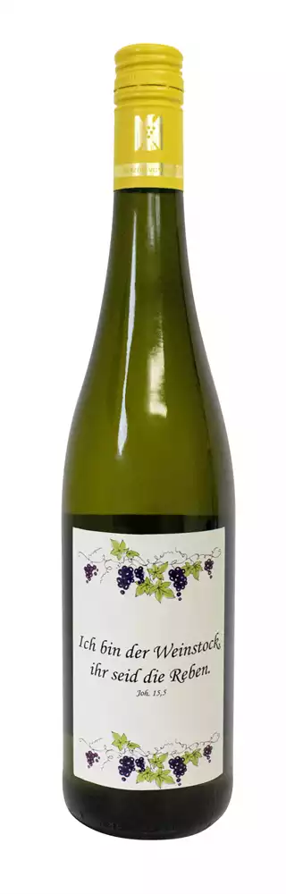 Weißwein mit Etikett Weinstock (10,00 EUR/Liter), Riesling Weißwein mit Etikett Weinstock (10,00 EUR/Liter), Riesling