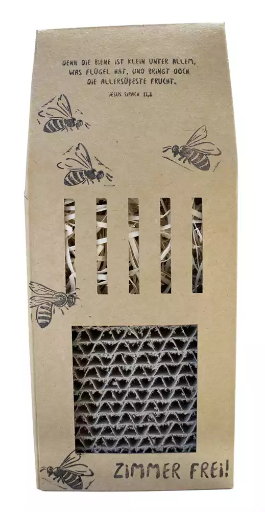 Wildbienen-Hotel mit Bibelspruch Wildbienen-Hotel mit Bibelspruch