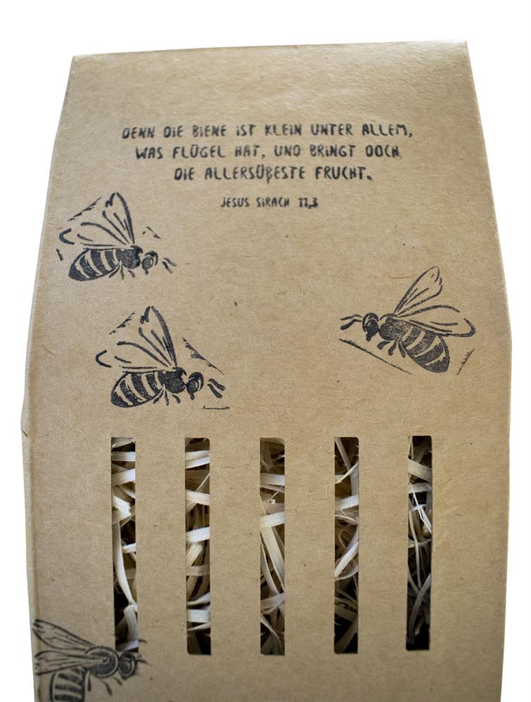 Wildbienen-Hotel mit Bibelspruch Wildbienen-Hotel mit Bibelspruch