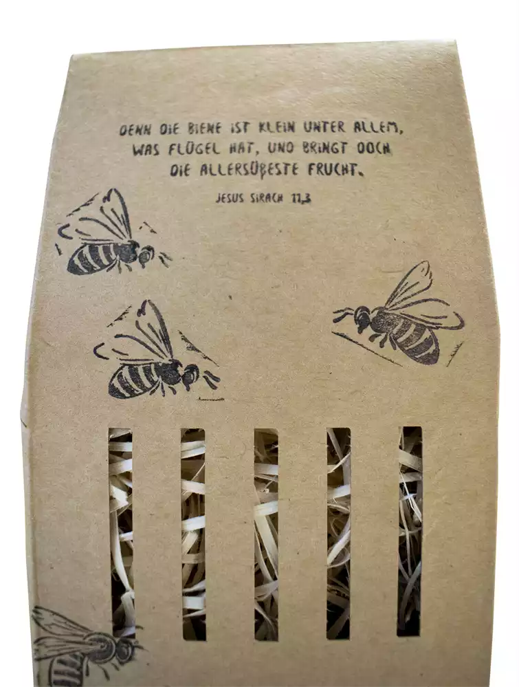 Wildbienen-Hotel mit Bibelspruch Wildbienen-Hotel mit Bibelspruch