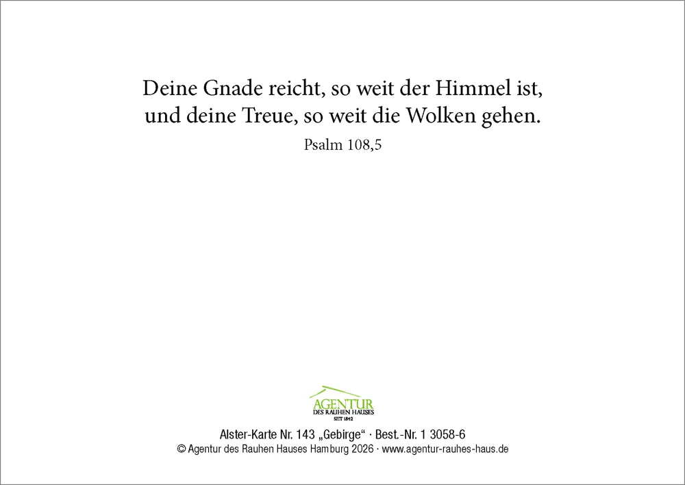 Alster-Karte Nr. 143: Gebirge