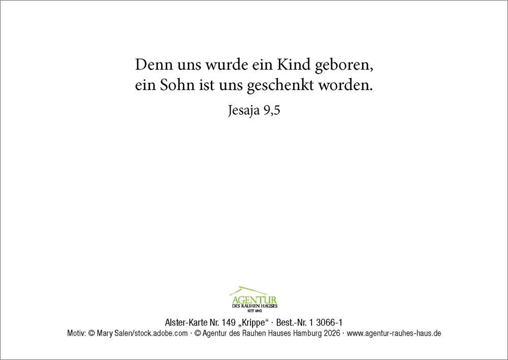 Alster-Karte Nr. 149: Krippe